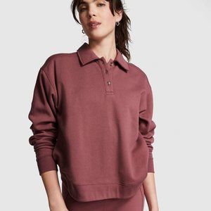 Brand New w tags Victorias Secret Fleece Polo Sweatshirt